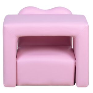 Mesa con silla transformable en sillón 512PINK