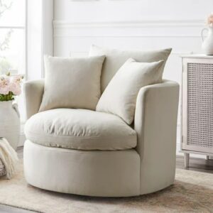 Sillón giratorio Comfy-2001 beige