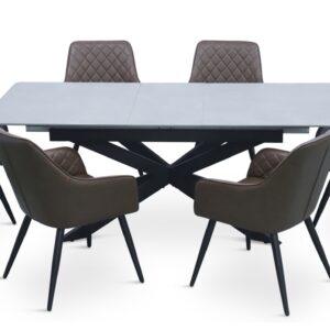 Comedor con extensión 6 sillas LICHI-6S