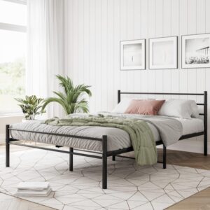 Cama matrimonial BED043-N metal