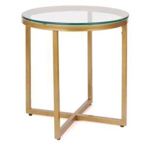 Mesa auxiliar M-408 dorada
